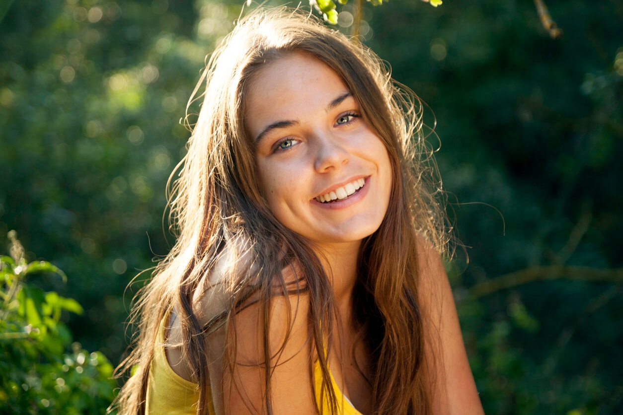 A patient with a bright, designed smile